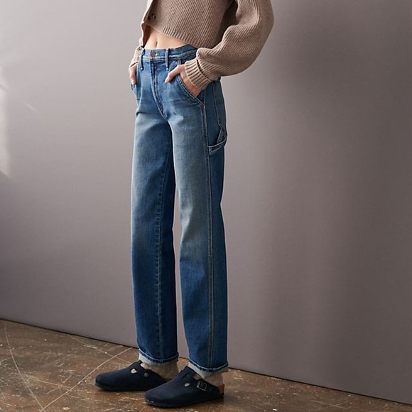 MOTHER Ultra High-Rise Straight Utility Jeans - Picture 11 of 11